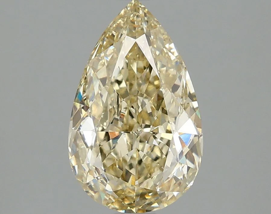 Pear 2ct Fancy Intense Yellow