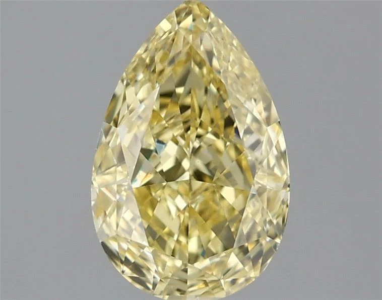 Pear 1.54ct Fancy Intense Yellow