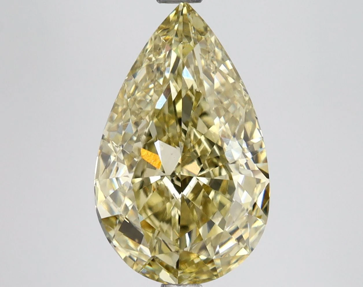 Pear 3.66ct Fancy Intense Yellow