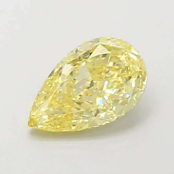 Pear 1.04ct Fancy Intense Yellow
