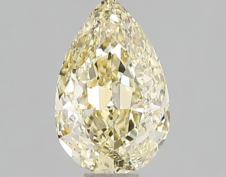 Pear 1.01ct Fancy Intense Yellow