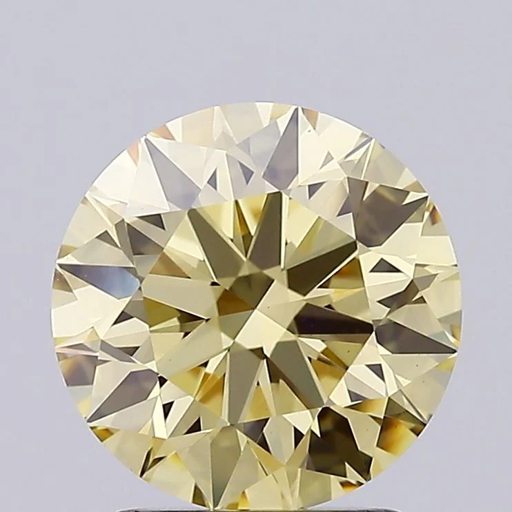 Round 2.21ct Fancy Brownish Yellow