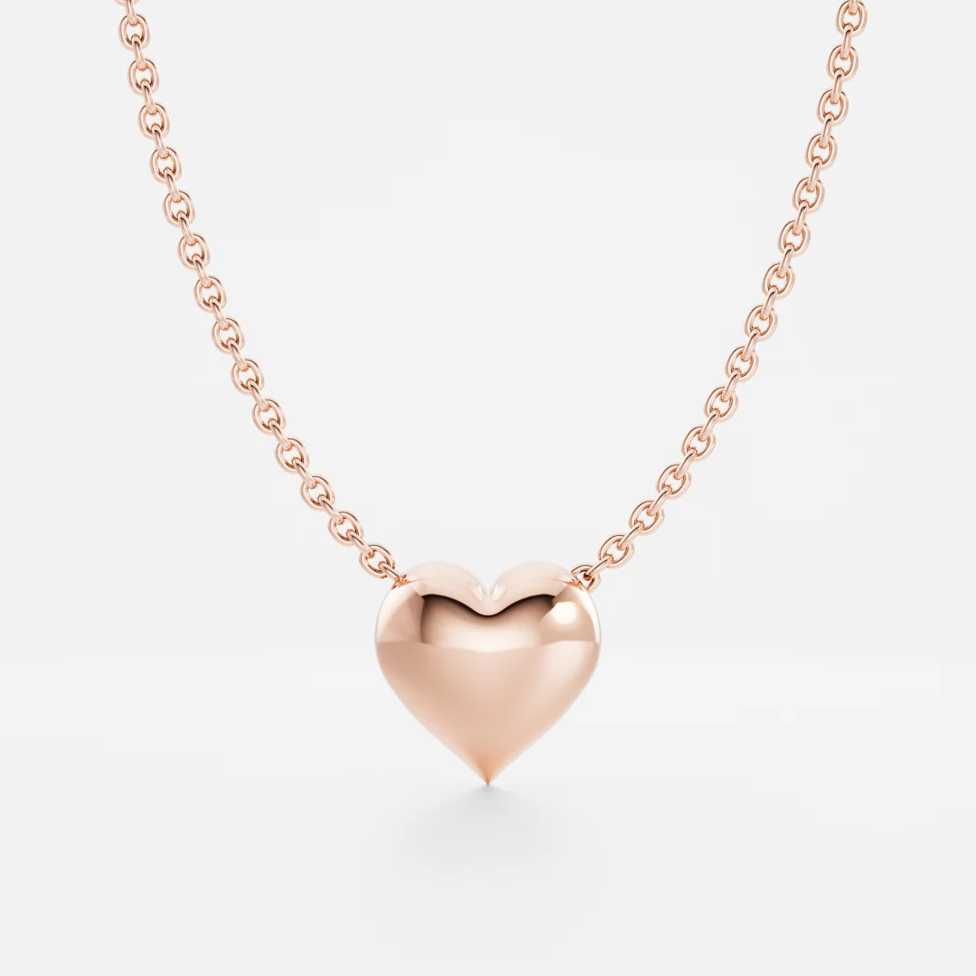 The Adeline Contour Heart Necklace - Image 6