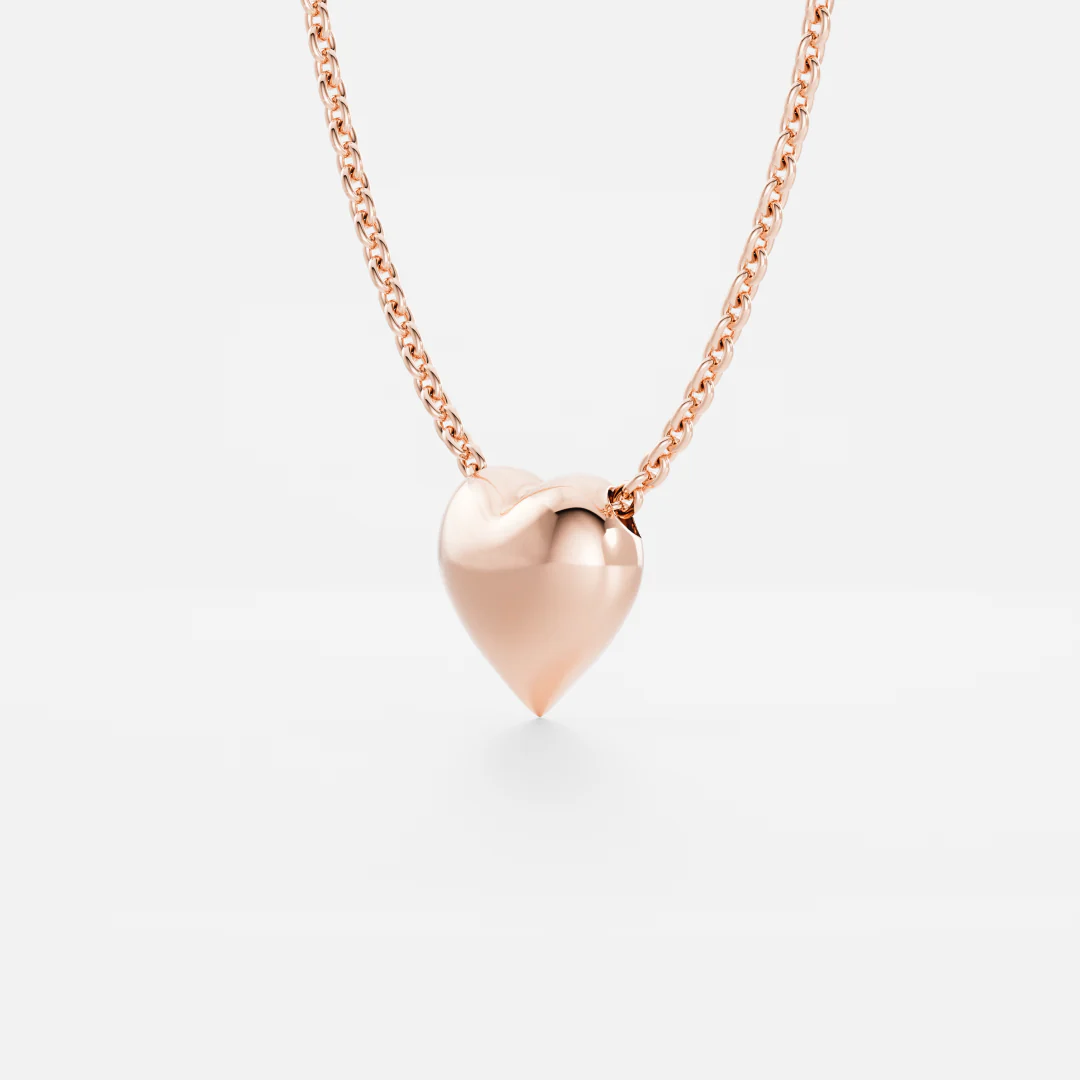 The Adeline Contour Heart Necklace - Image 9