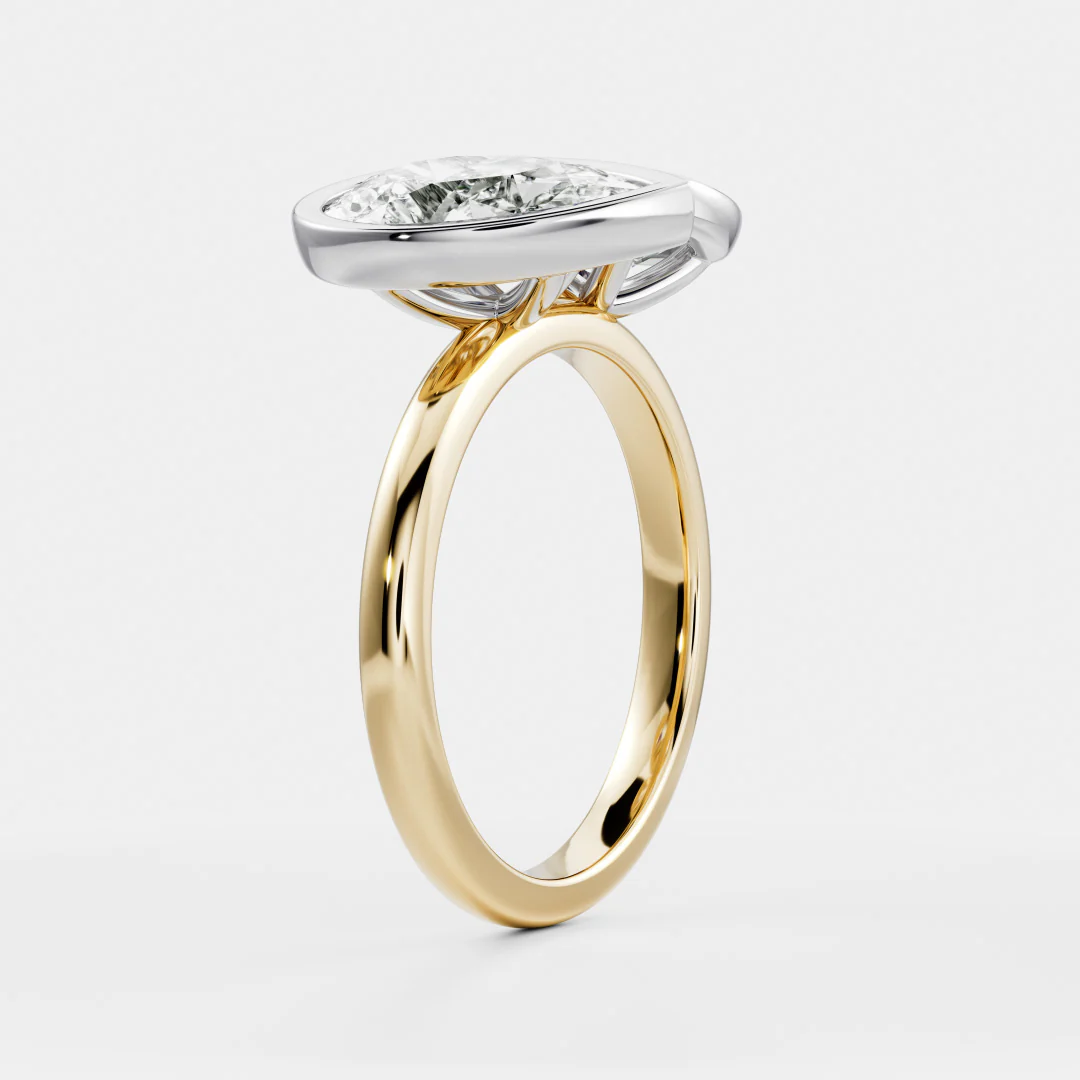 The Anaïs Ring - Elongated Cushion and Pear Bezel Toi et Moi - Image 12