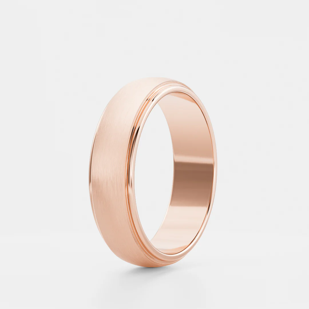 The Argo Ring - Brushed Step Edge Men's Ceremonial Band - Image 10