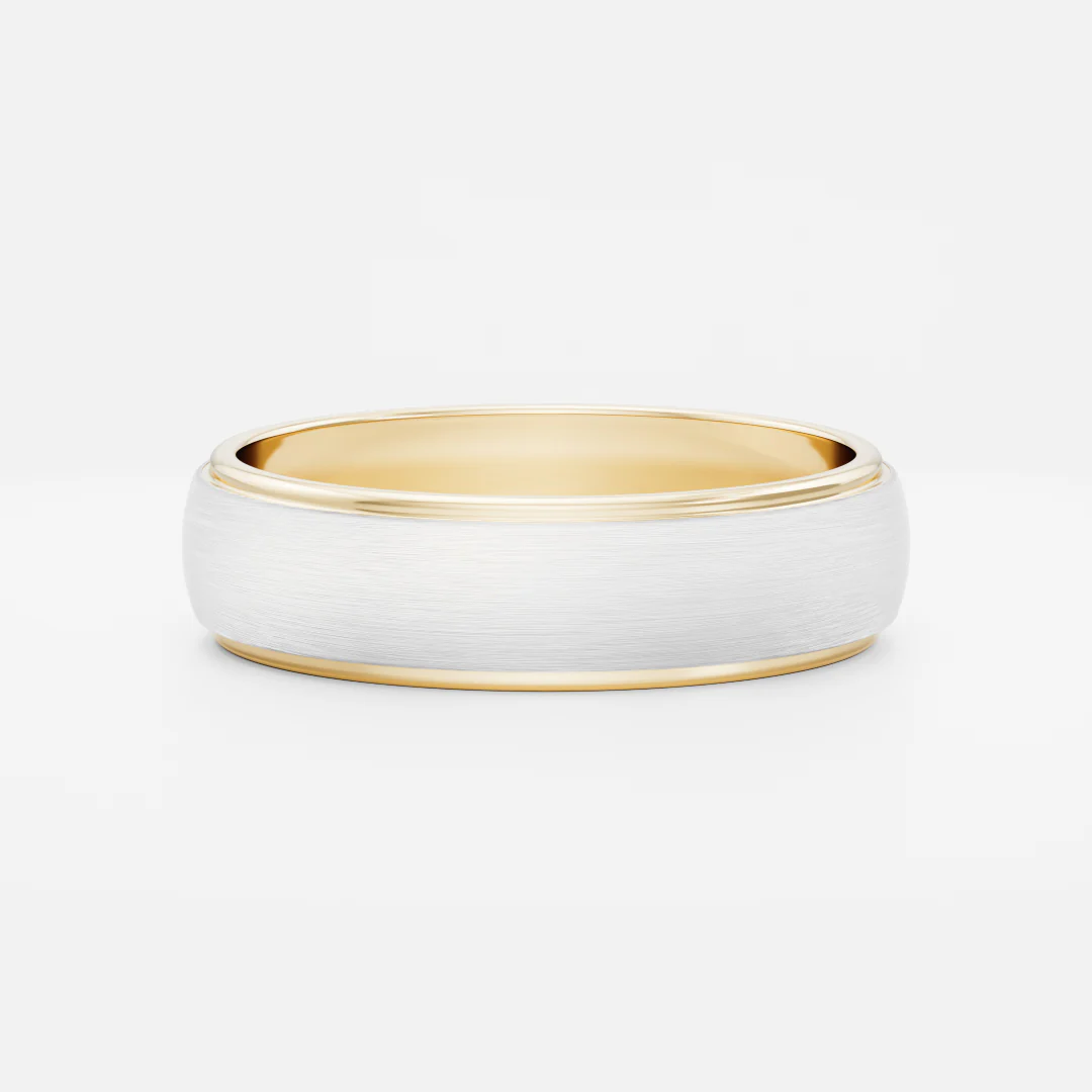 The Argo Ring - Brushed Step Edge Men's Ceremonial Band - Image 6