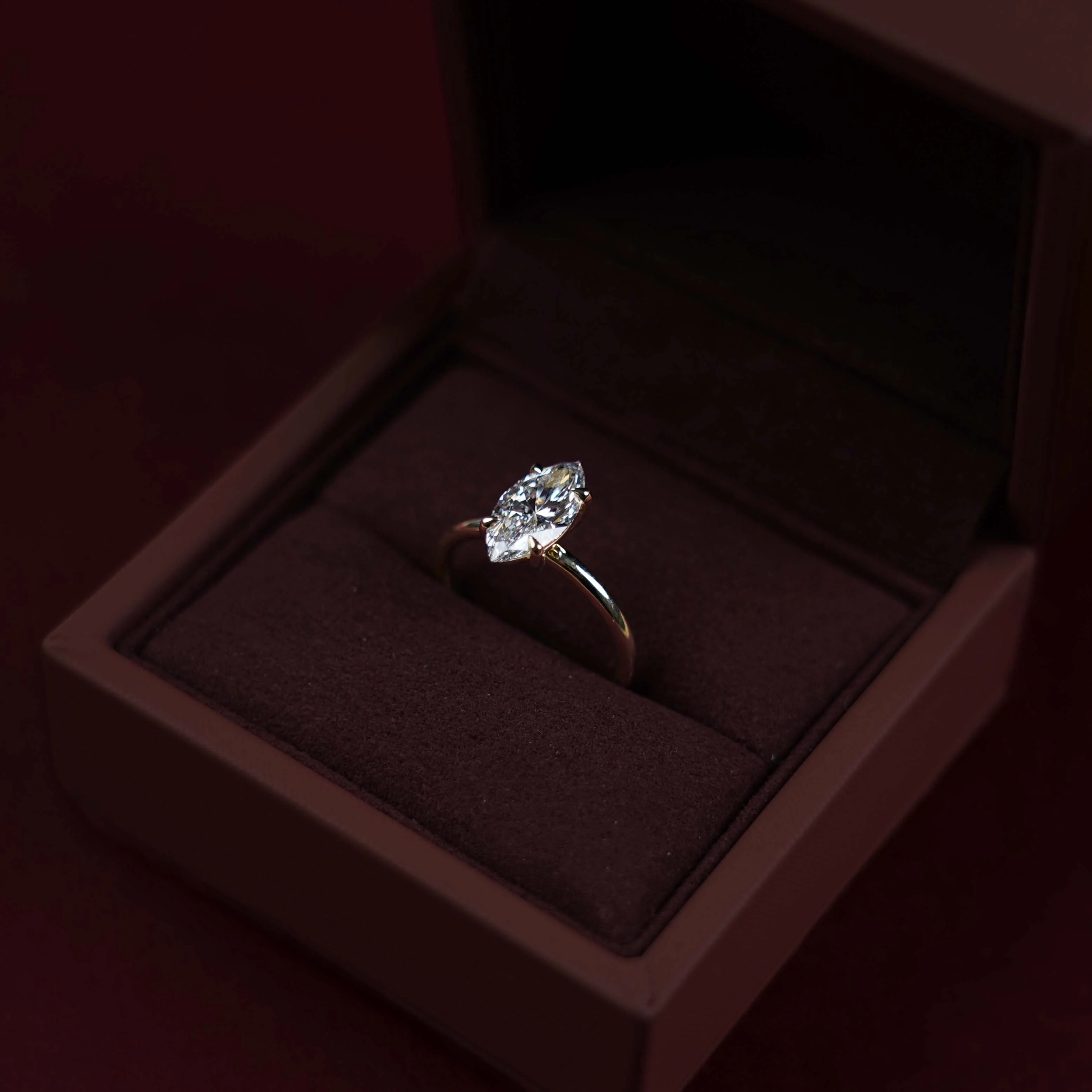 The Arie Ring - 1.58ct Lab Diamond Marquise Solitaire - Image 2