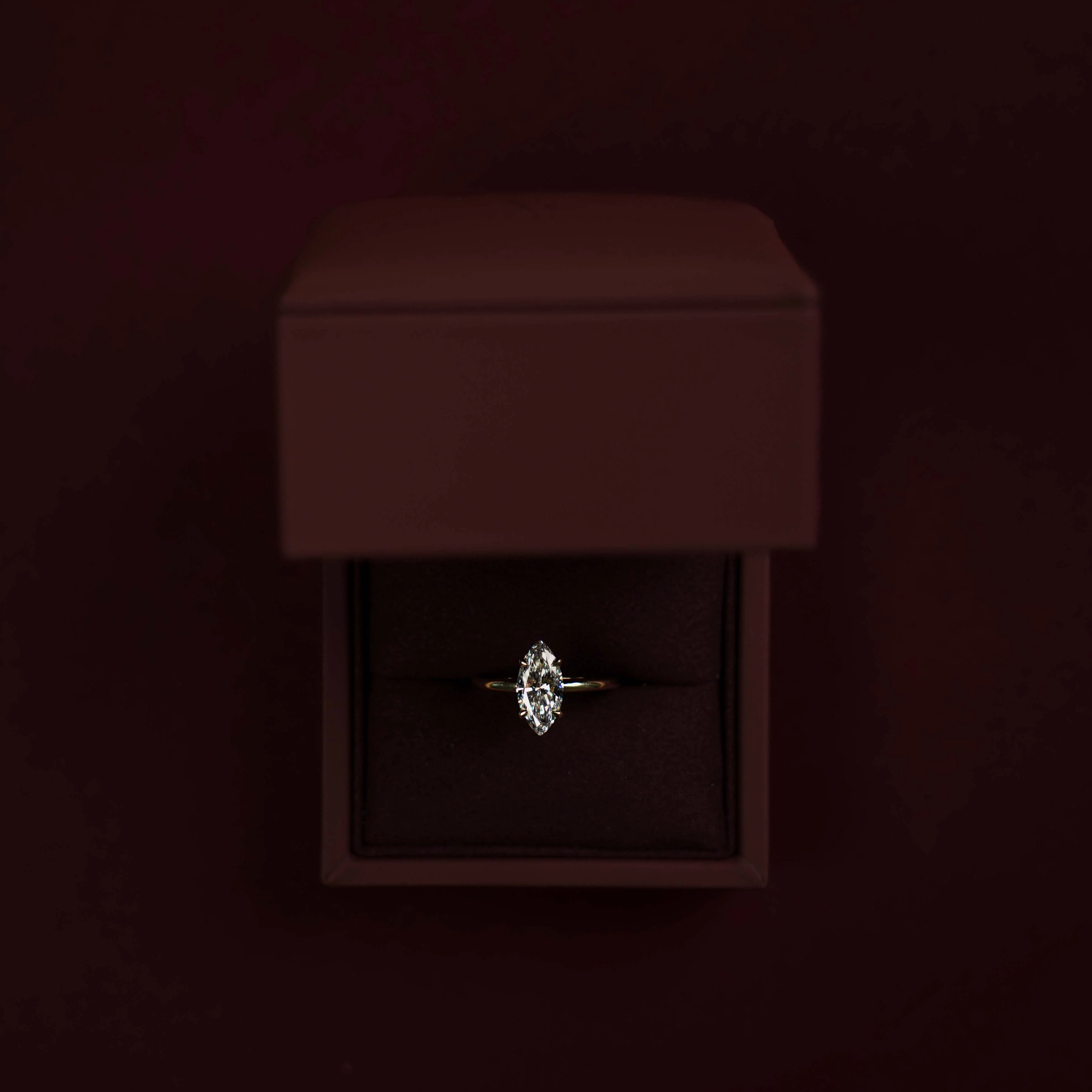 The Arie Ring - 1.58ct Lab Diamond Marquise Solitaire - Image 3