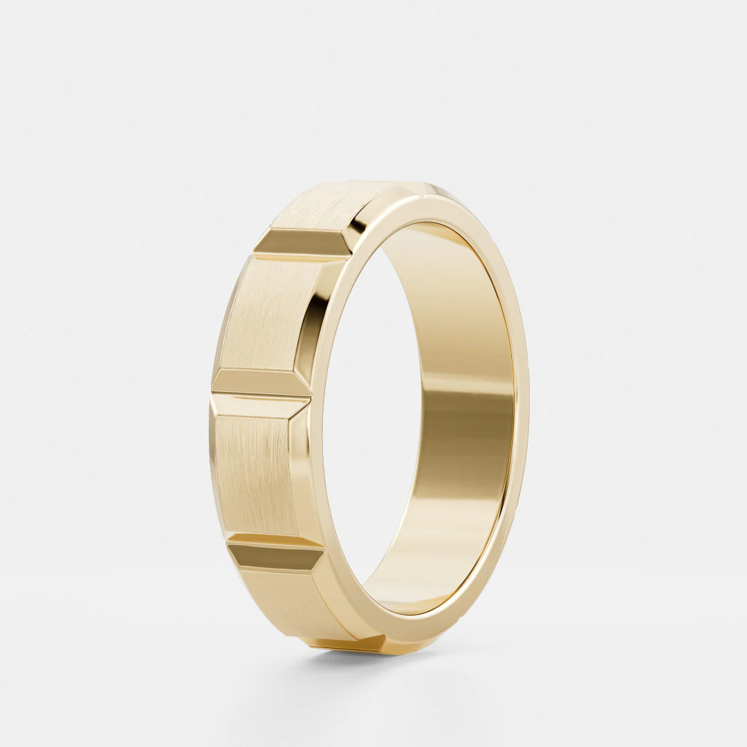 The Atlas Ring - Brushed Modular Men's Ceremonial Band - Image 5