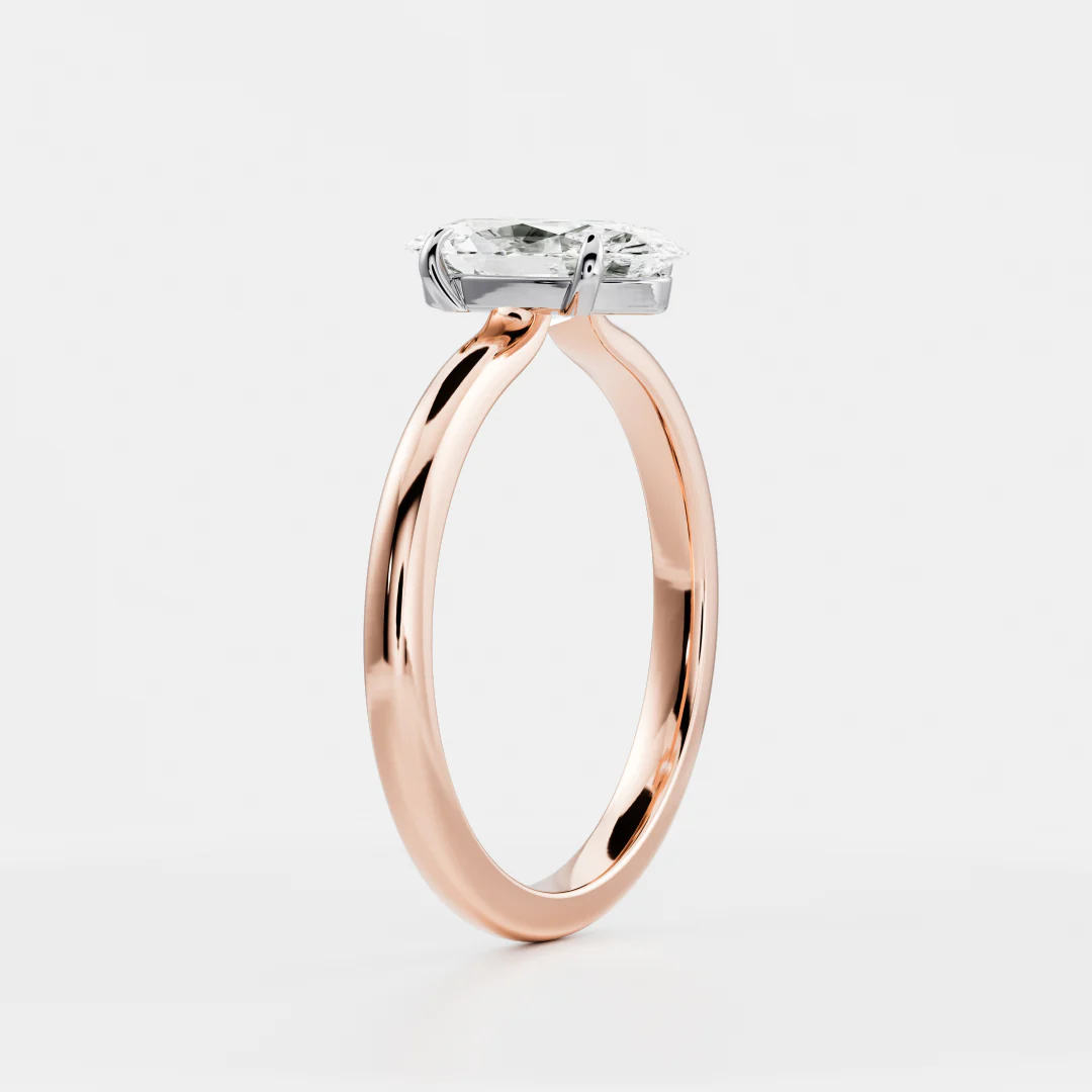 The Cara Ring - Moval Solitaire - Image 15