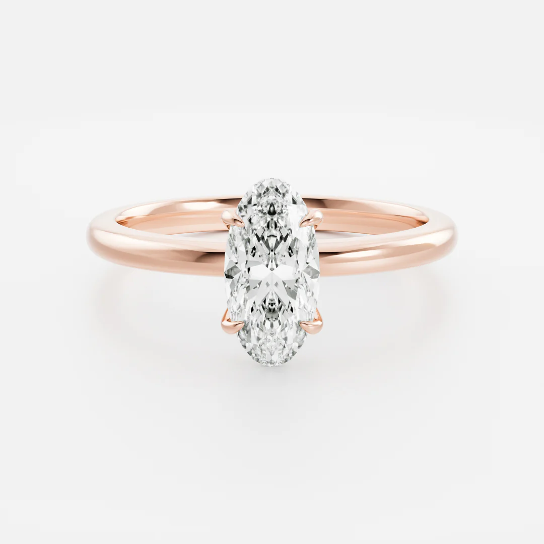 The Cara Ring - Moval Solitaire - Image 3
