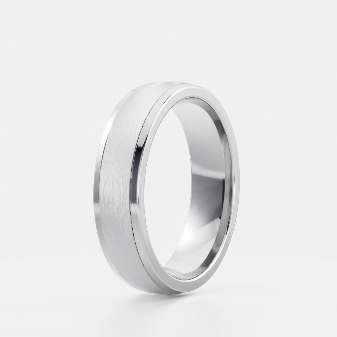 The Deacon Ring - Brushed Centre Men's Ceremonial Band - Image 10