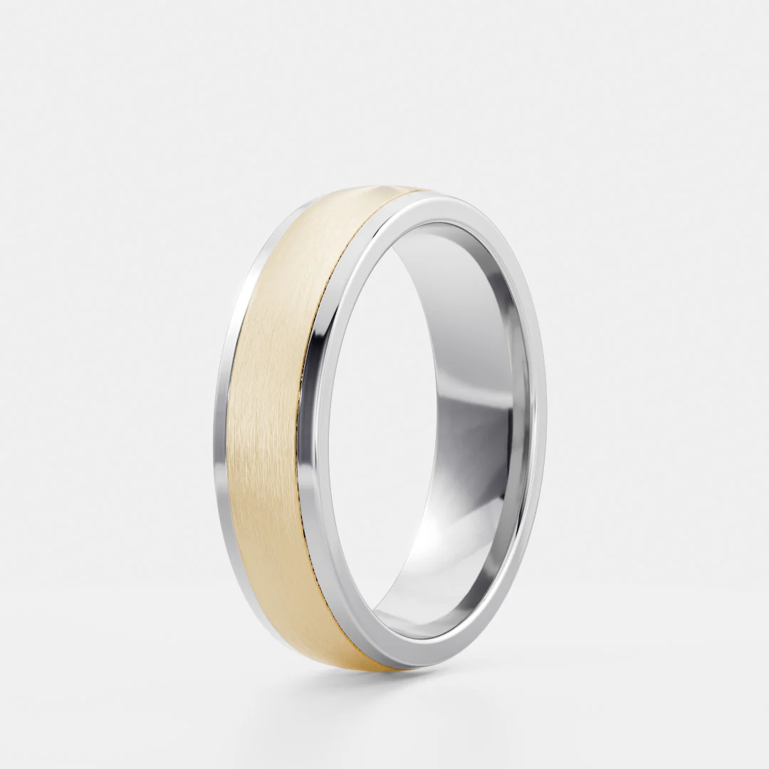 The Deacon Ring - Brushed Centre Men's Ceremonial Band - Image 12