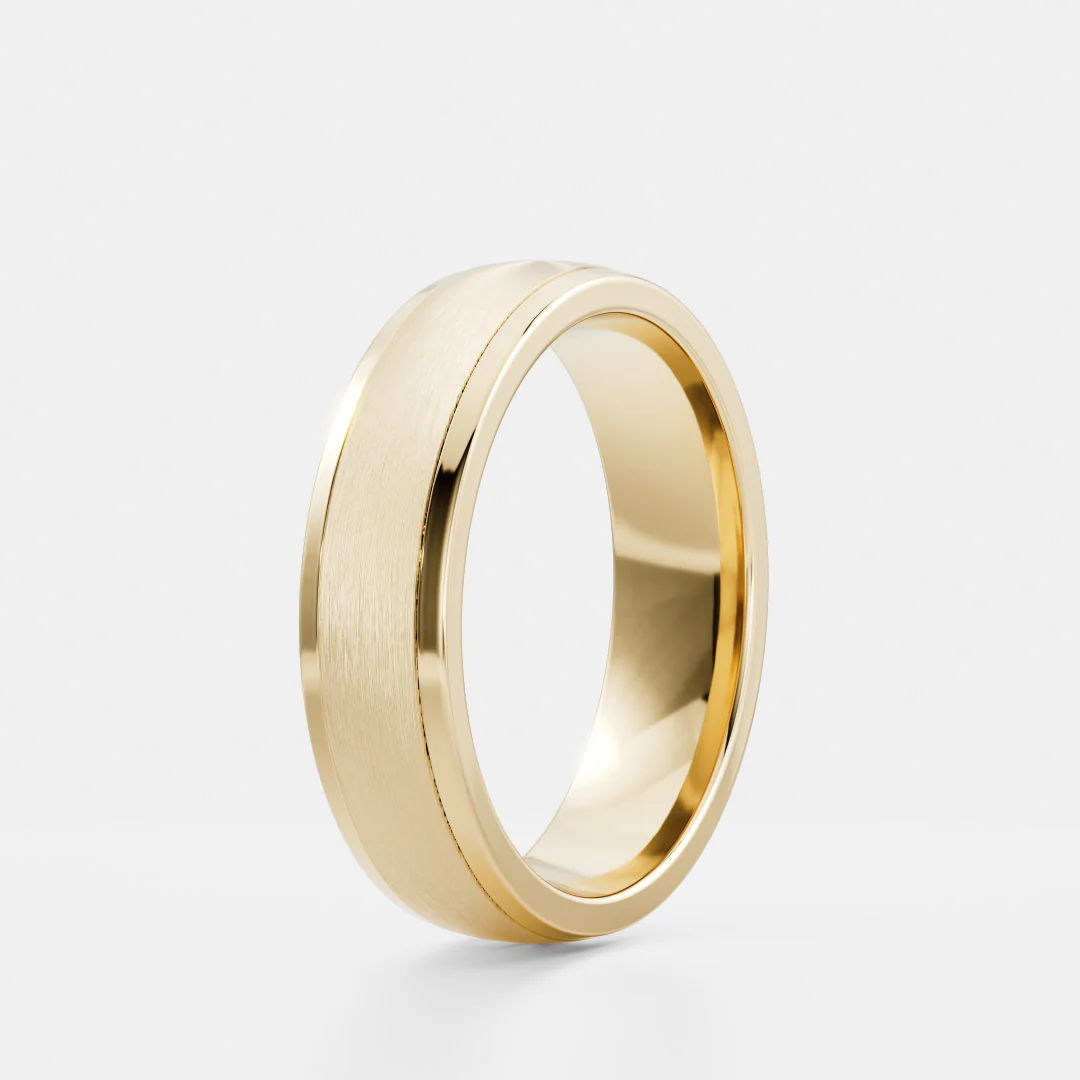 The Deacon Ring - Brushed Centre Men's Ceremonial Band - Image 9