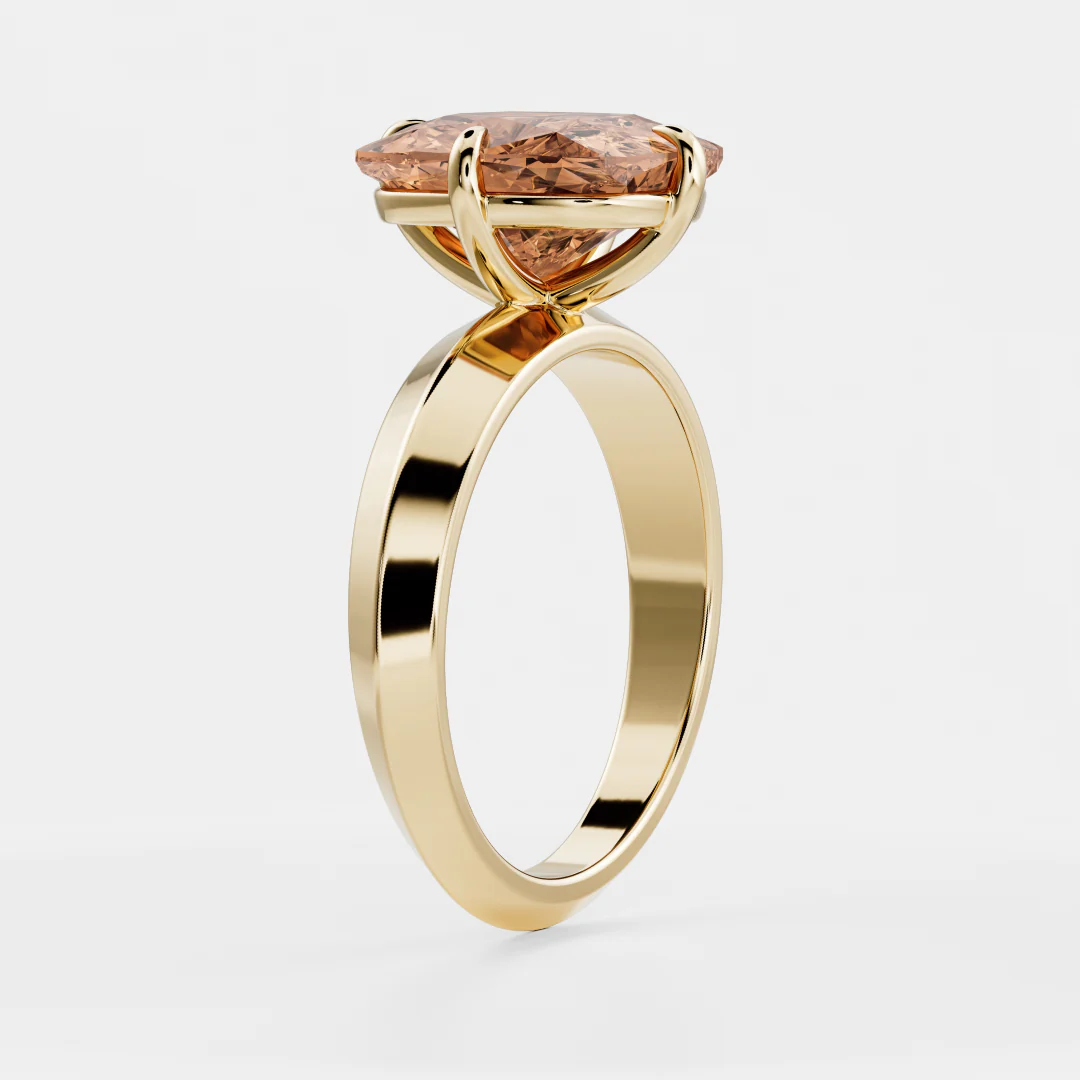 The Elara Ring - 5.00ct Knife Edge Cushion Solitaire - Image 7