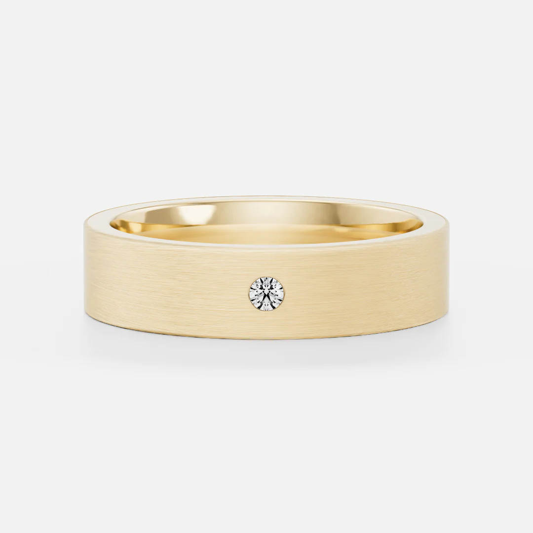The Evander Ring - Brushed Statement Men's Ceremonial Band - Image 4