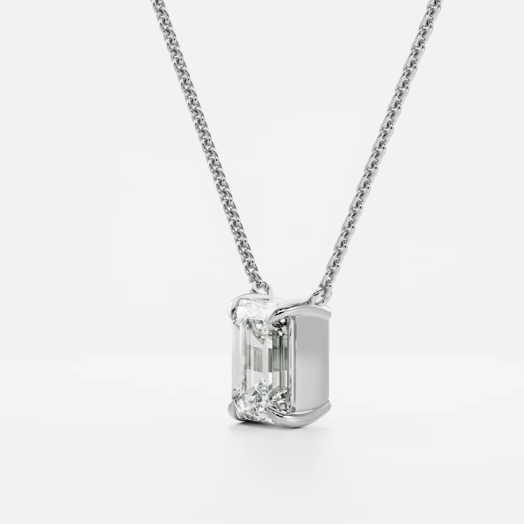 The Iris Necklace - Emerald Pendant - Image 6