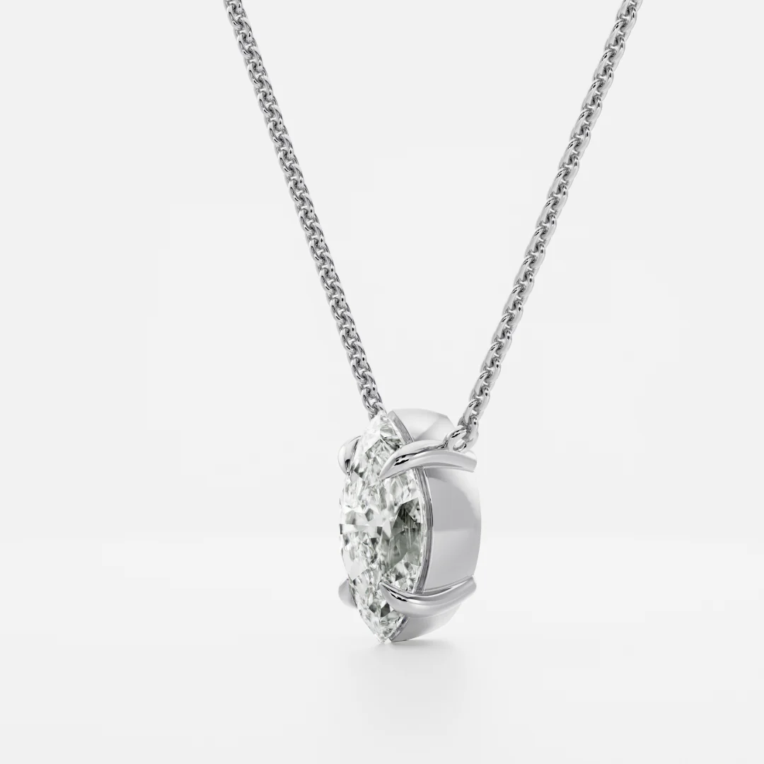 The Iris Necklace - Marquise Pendant - Image 5