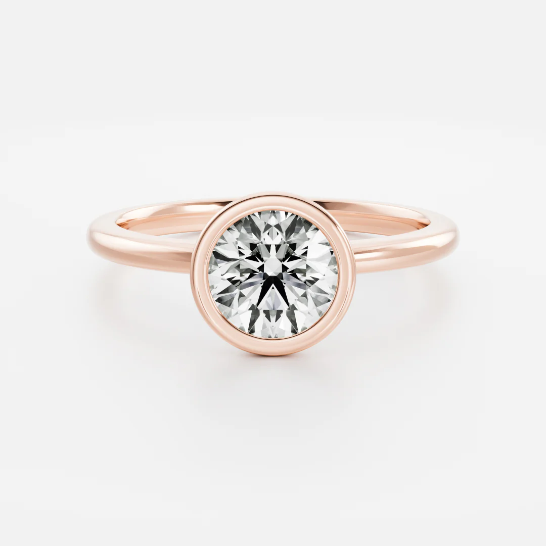 The Isla Ring - Round Bezel Solitaire - Image 3