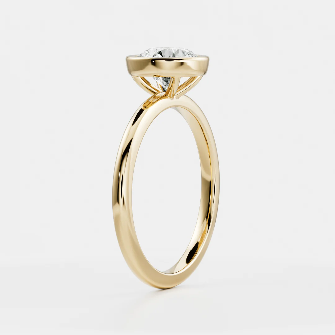The Isla Ring - Round Bezel Solitaire - Image 6