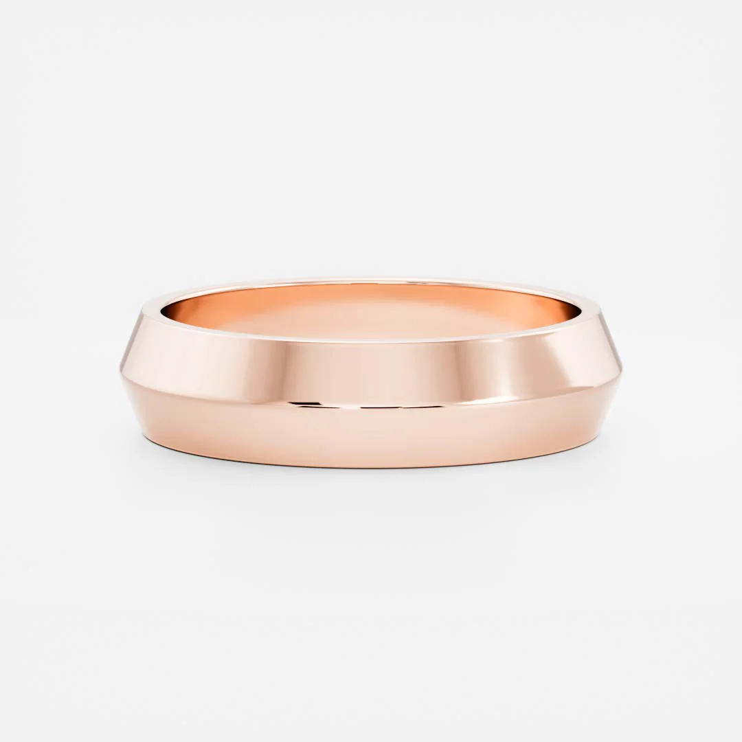 The Julian Ring - Classic Knife Edge Men's Wedding Band - Image 4