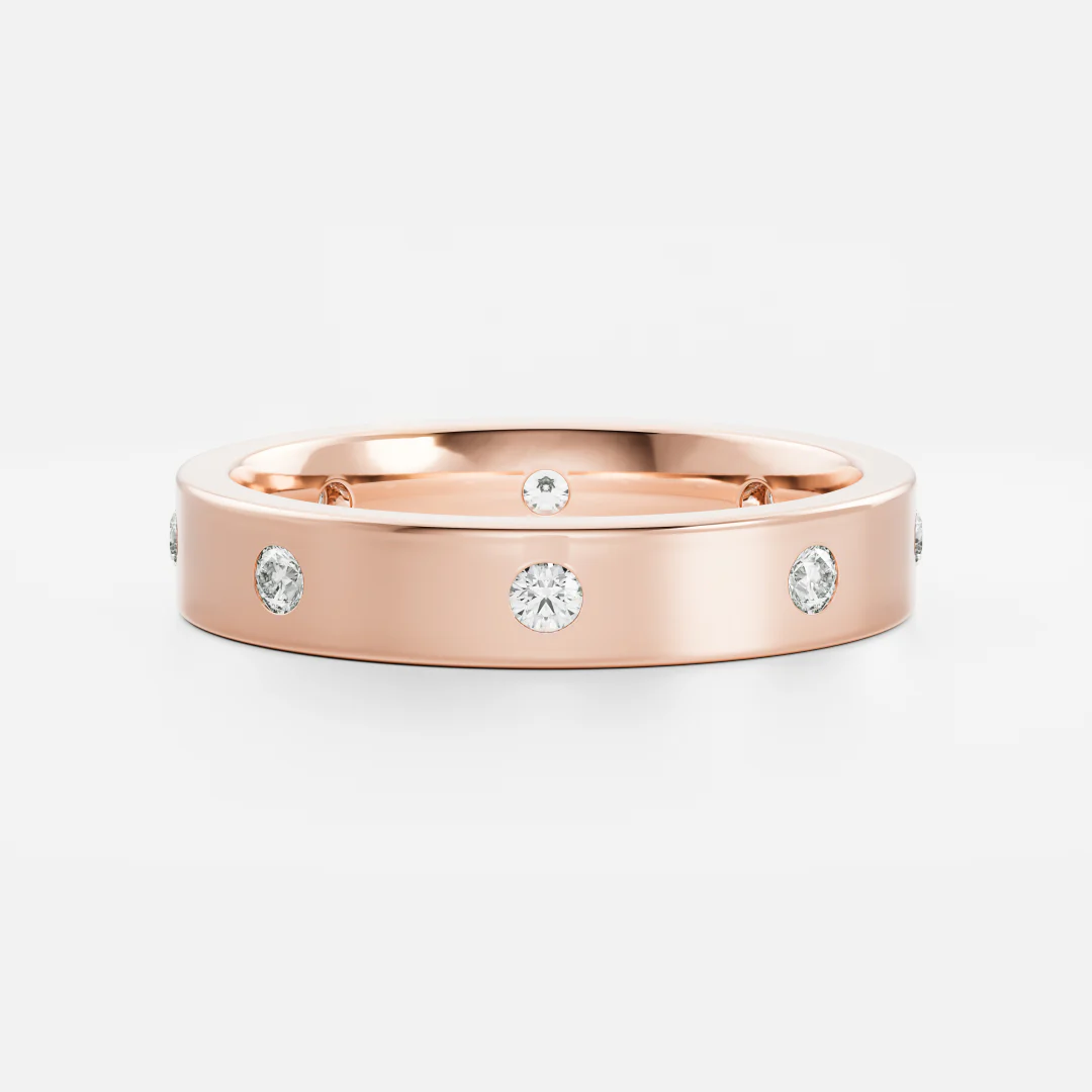 The Lira Ring - Inset Statement Wedding Ring - Image 7