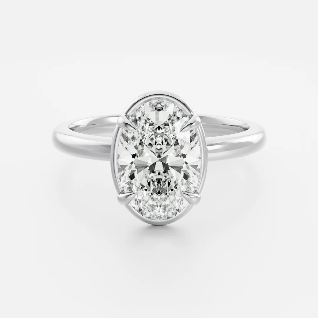 The Luise Ring® - Oval Georgian Solitaire - Image 16