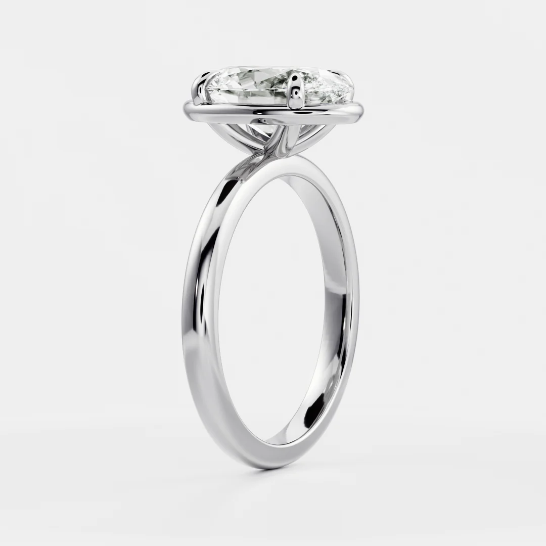 The Luise Ring® - Oval Georgian Solitaire - Image 21