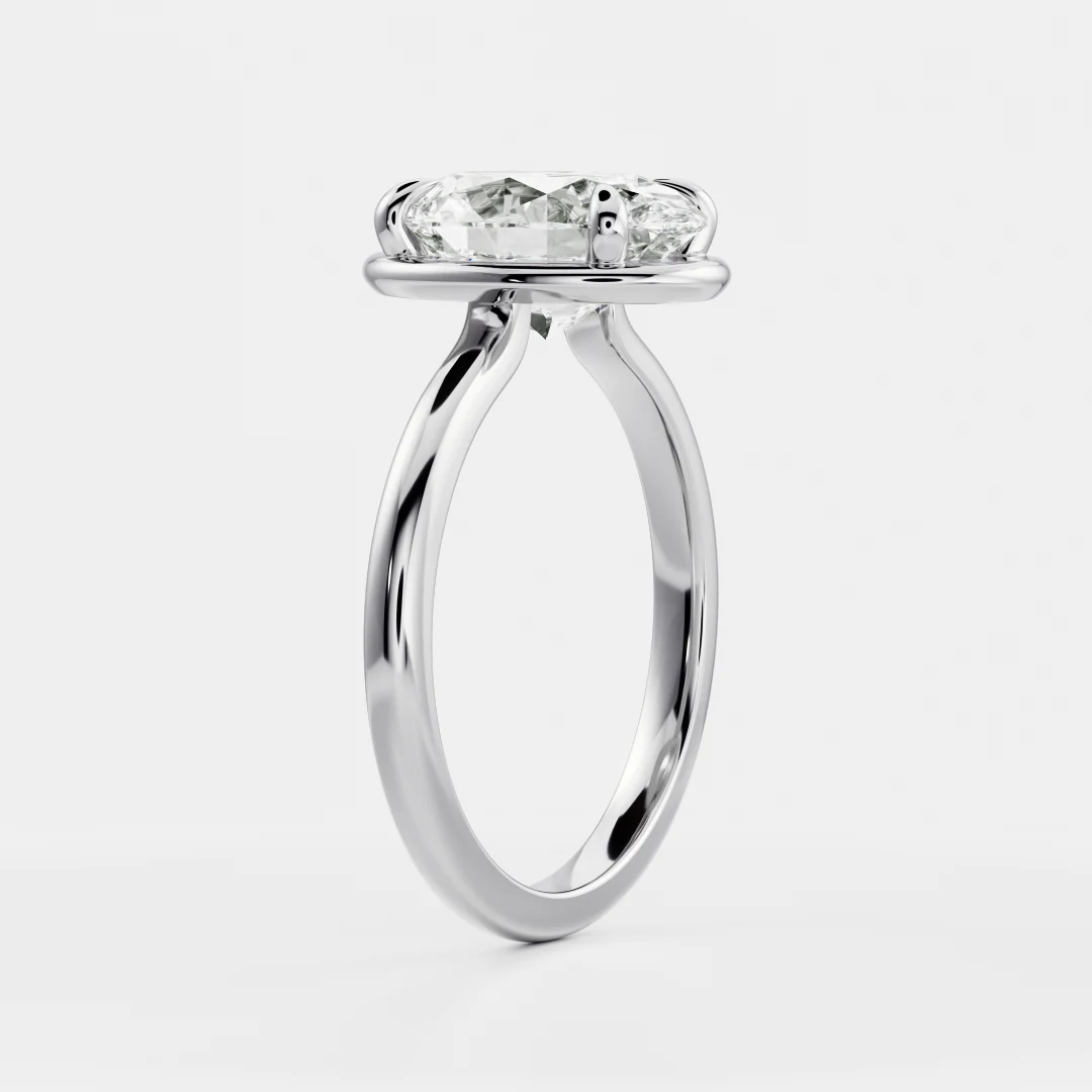 The Luise Ring® - Oval Georgian Solitaire - Image 26