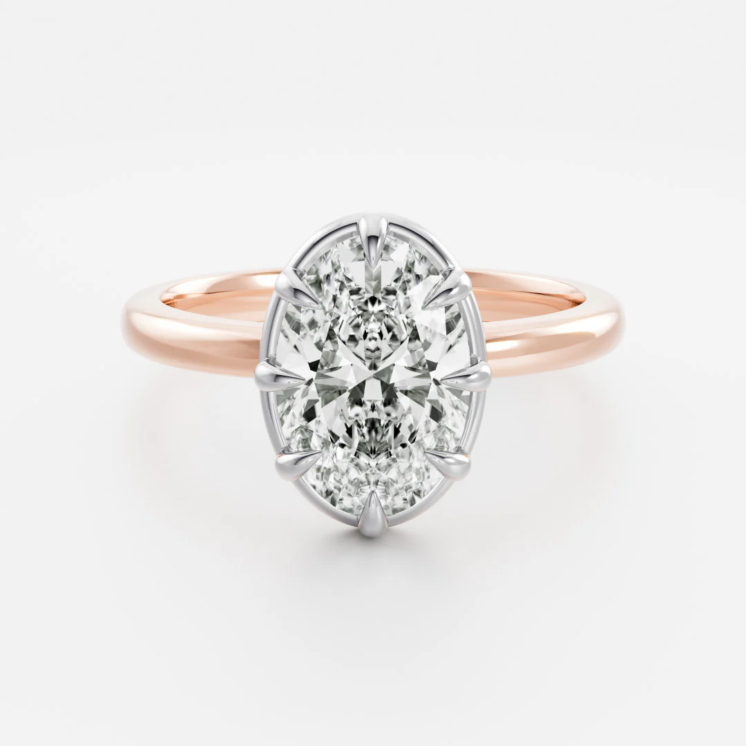 The Luise Ring® - Oval Georgian Solitaire - Image 9