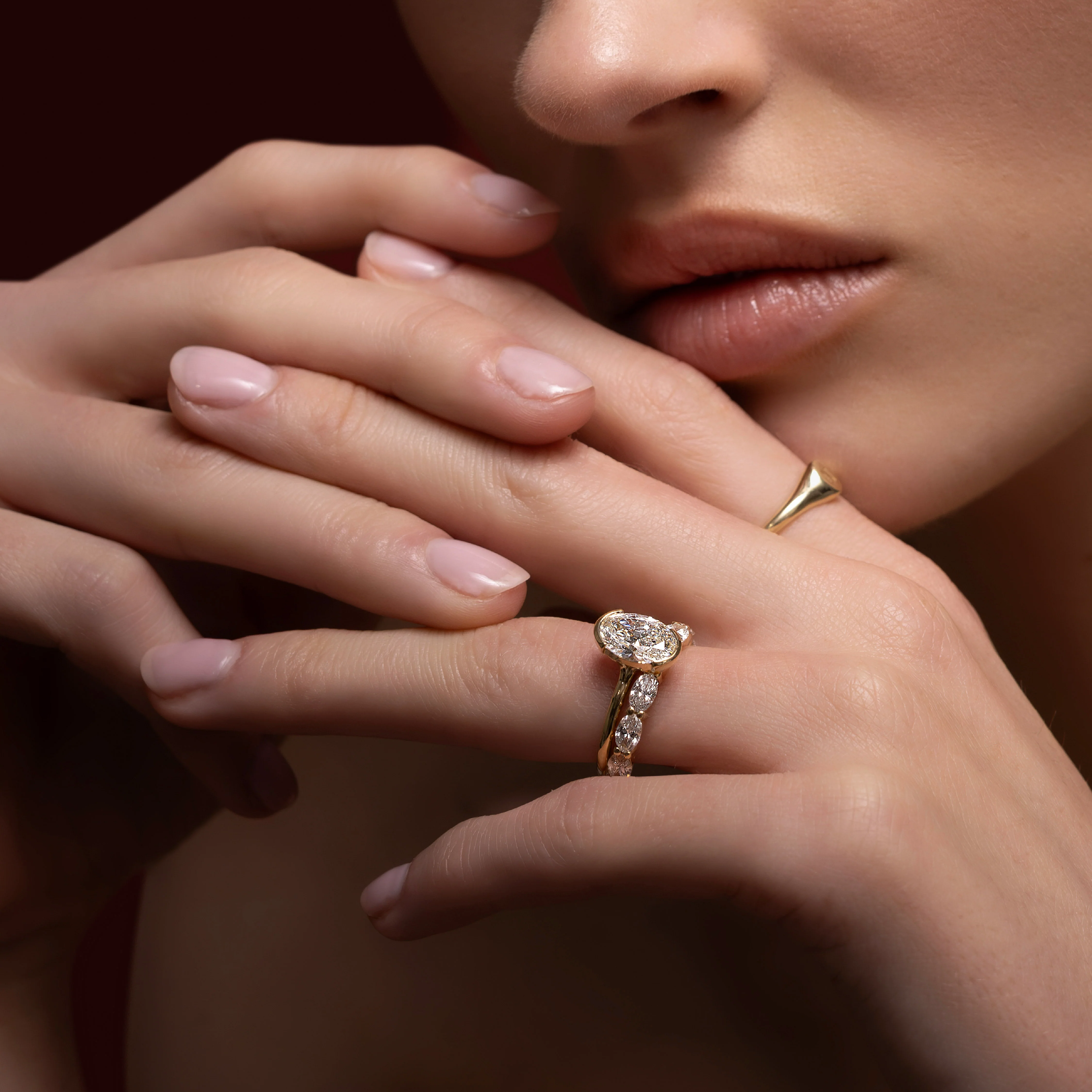The Luise Ring® - Oval Half Bezel Solitaire - Image 3