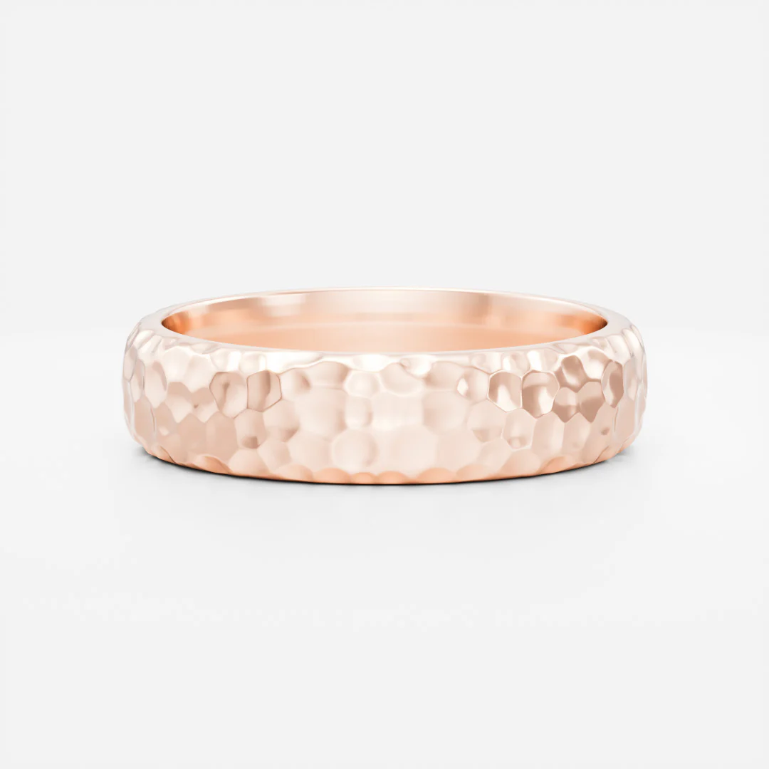 The Octavian Ring - Hammered Men's Ceremonial Band - Image 5