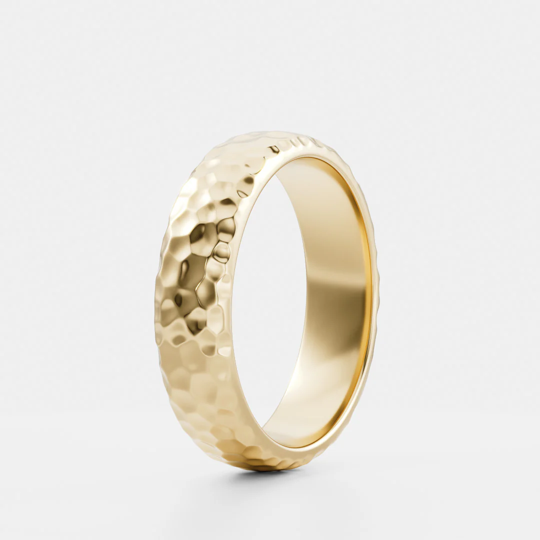 The Octavian Ring - Hammered Men's Ceremonial Band - Image 6