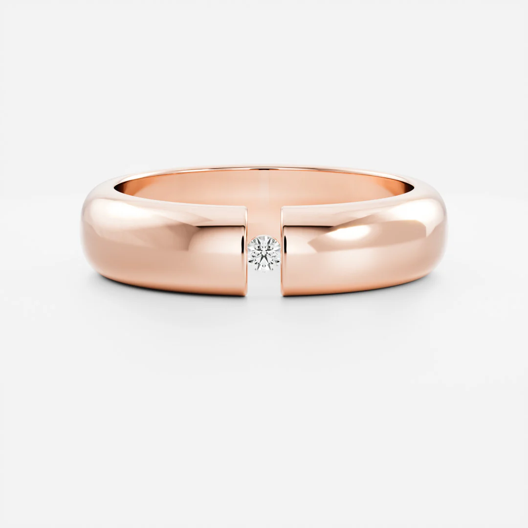 The Olympus Ring - Petite Round Tension Set Men's Ceremonial Band - Image 3