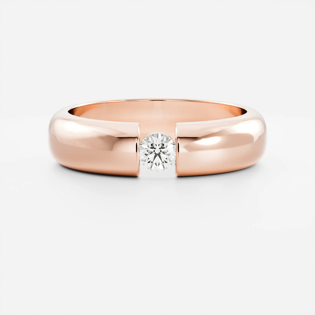 The Olympus Ring - Statement Round Tension Set Men's Ceremonial Band - Image 3
