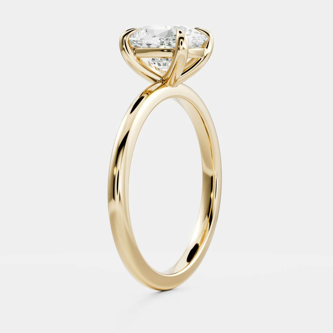 The Ophelia Ring - 2.4ct Moissanite Elongated Cushion Solitaire - Image 2