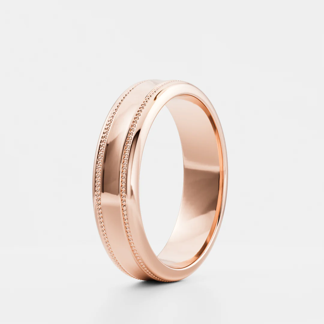 The Orion Ring - Milgrain-Detail Men's Ceremonial Band - Image 10