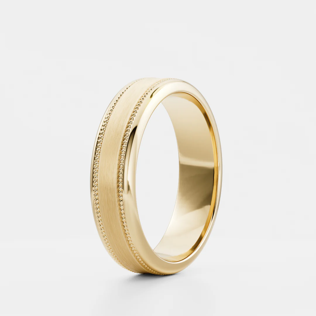 The Orion Ring - Milgrain-Detail Men's Ceremonial Band - Image 11