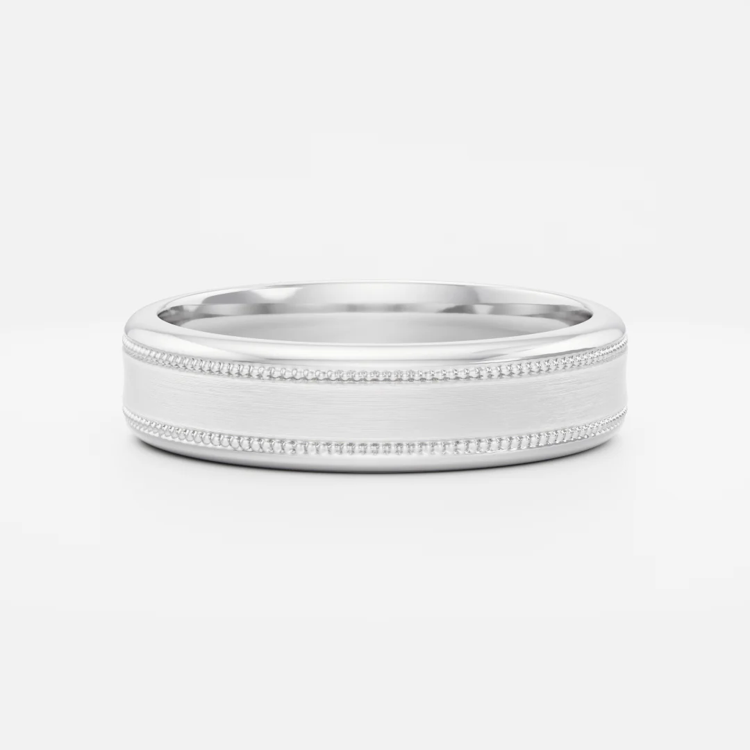 The Orion Ring - Milgrain-Detail Men's Ceremonial Band - Image 6