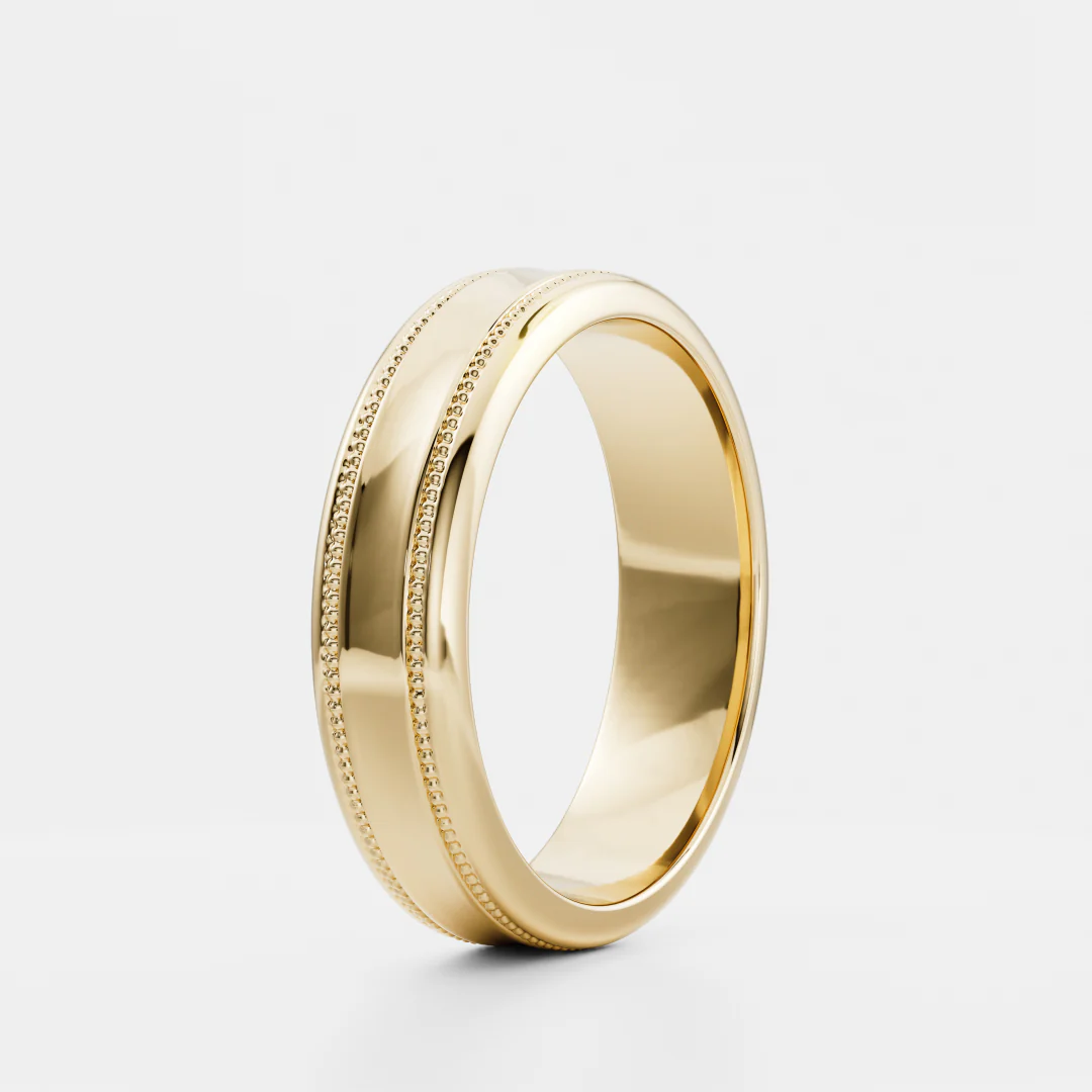 The Orion Ring - Milgrain-Detail Men's Ceremonial Band - Image 8