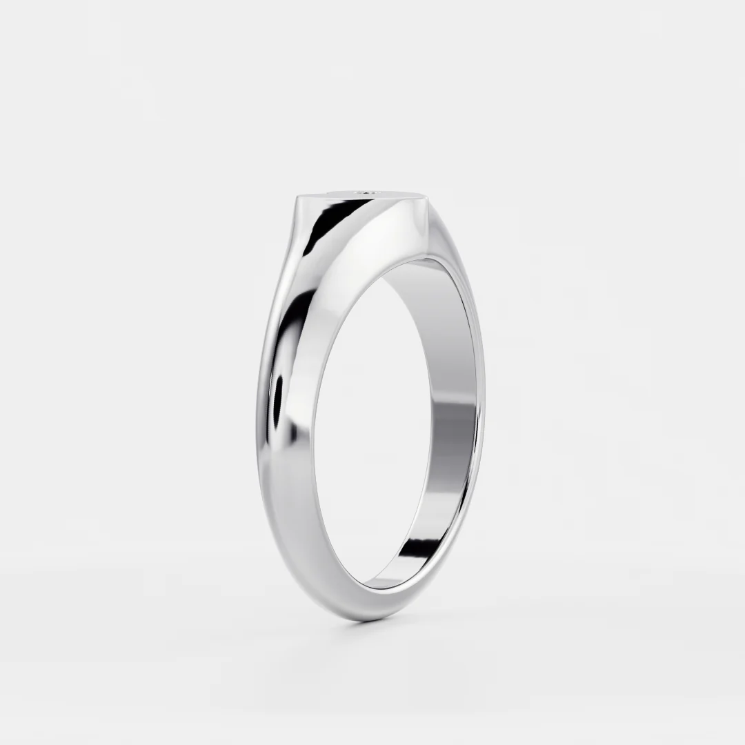The Signature Heart Inlay Signet Ring - Image 10