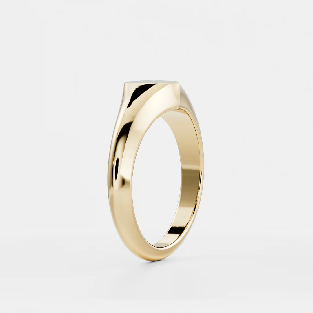 The Signature Heart Inlay Signet Ring - Image 9
