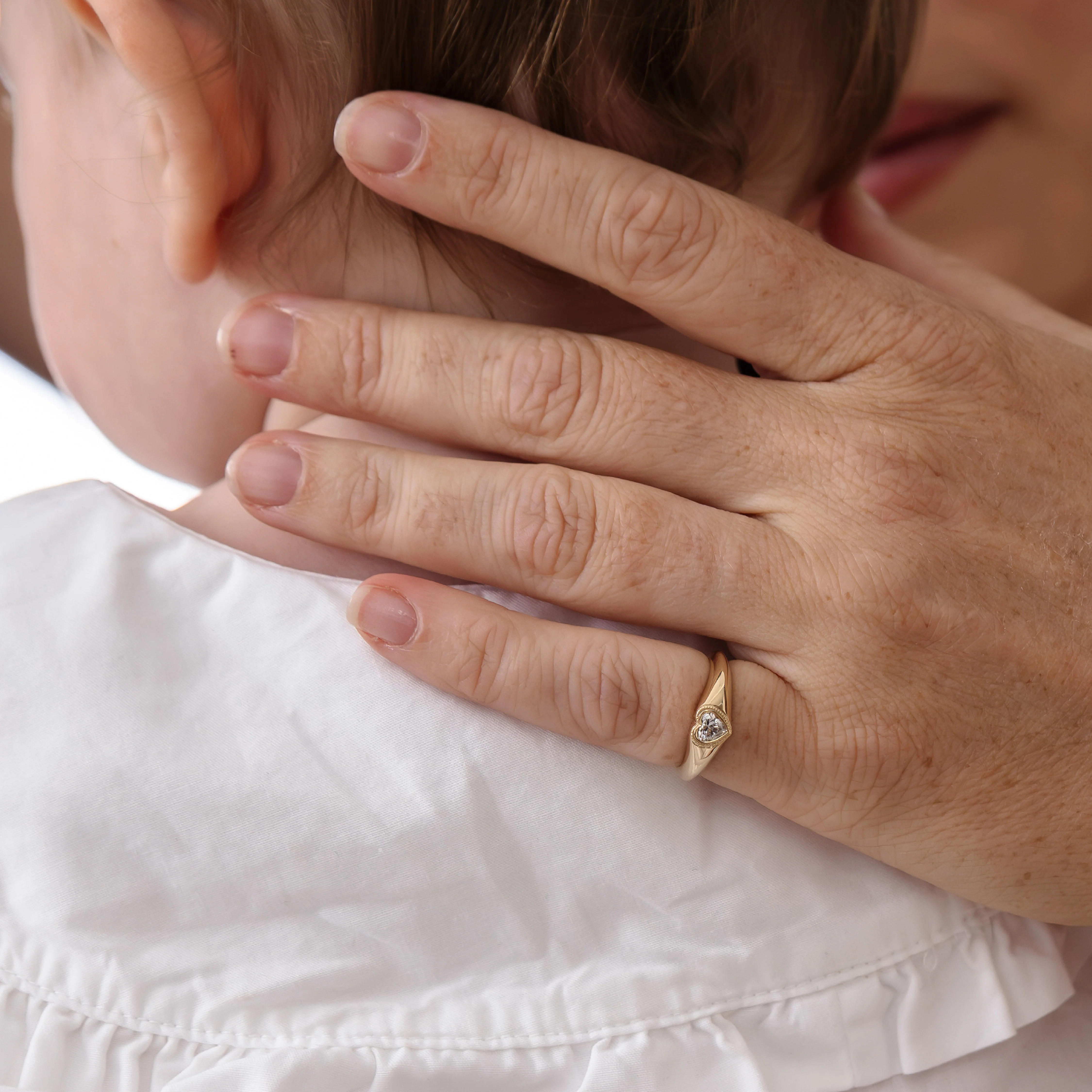 The Signature Heart Milgrain Signet Ring - Image 6