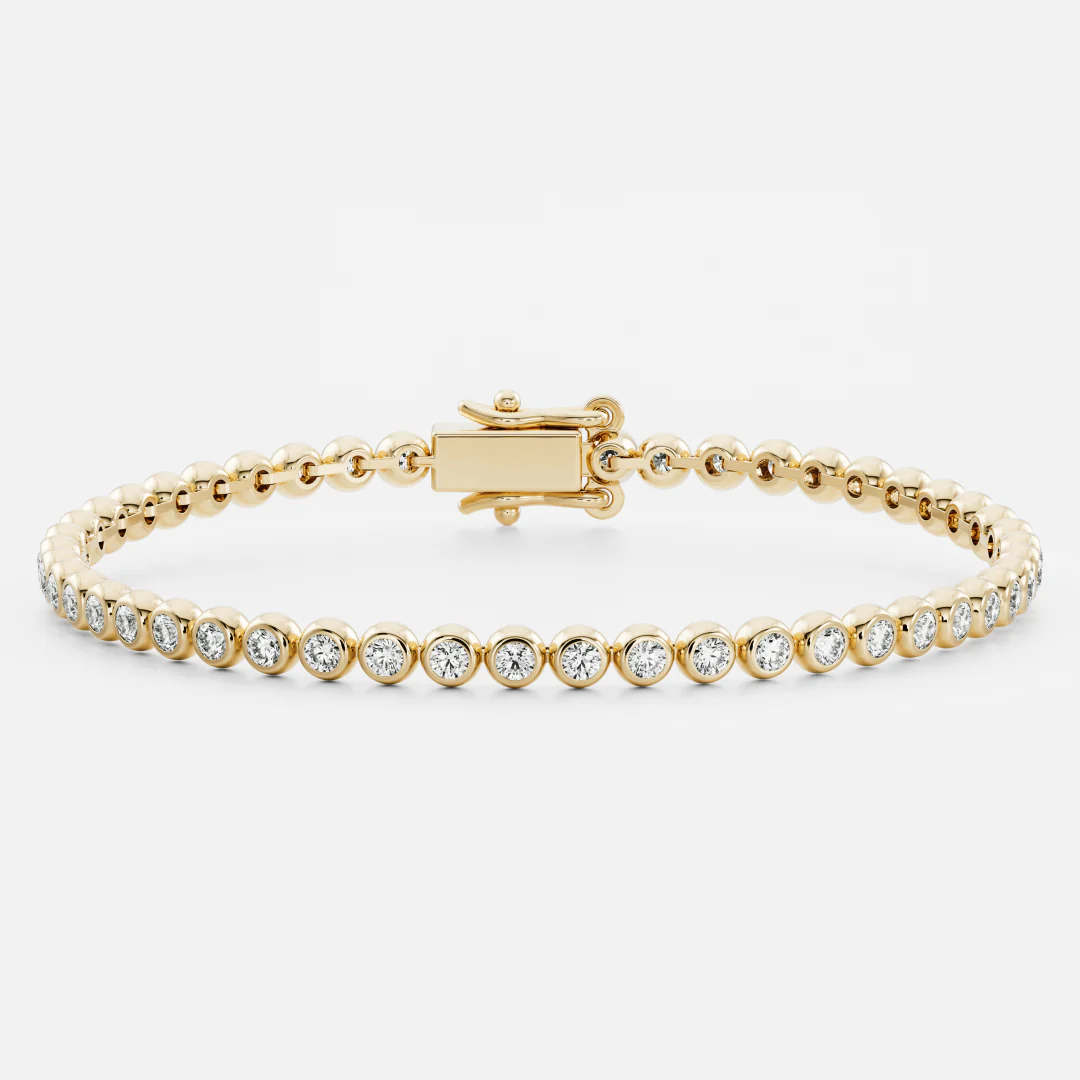 The Signature Round Bezel Tennis Bracelet