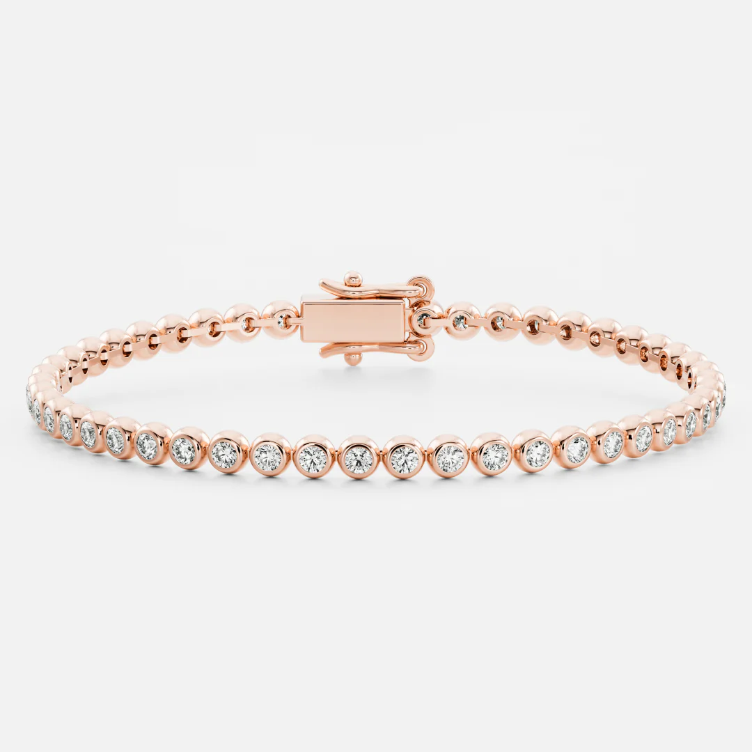 The Signature Round Bezel Tennis Bracelet - Image 3