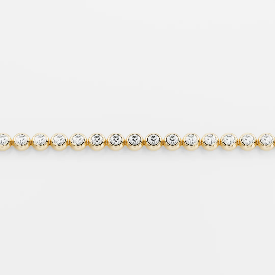The Signature Round Bezel Tennis Bracelet - Image 4