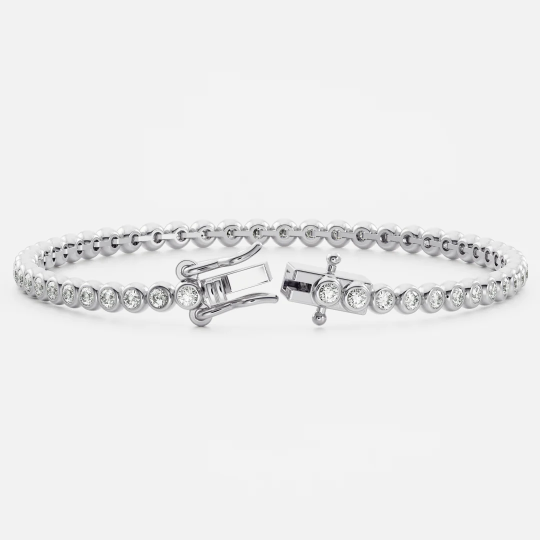 The Signature Round Bezel Tennis Bracelet - Image 8