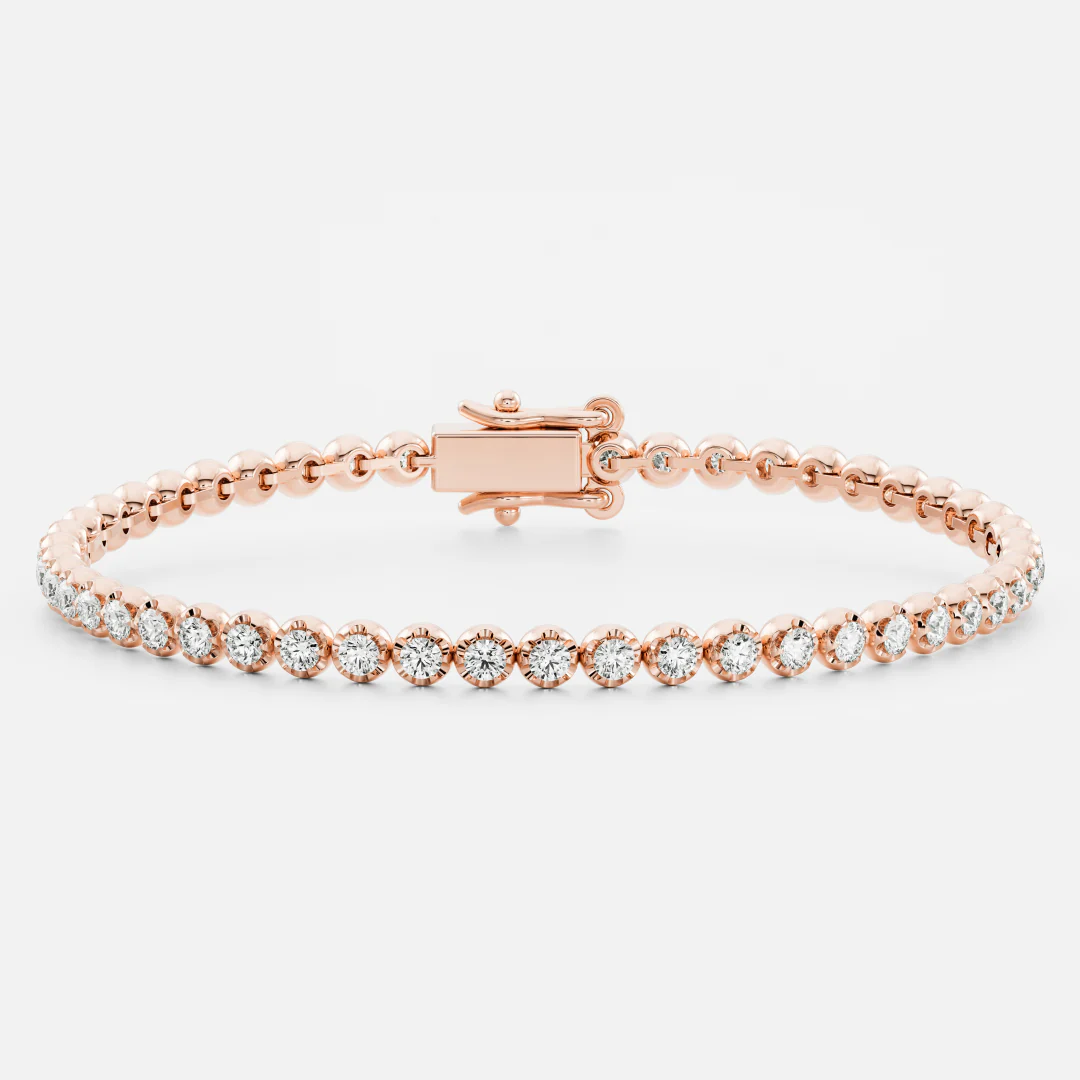The Signature Round Crown Set Tennis Bracelet - Image 3