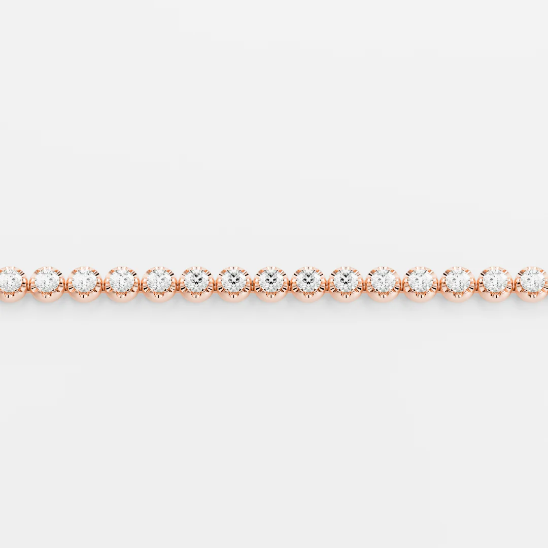 The Signature Round Crown Set Tennis Bracelet - Image 6